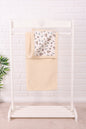 Baby Blanket  Lamb Down Fabric and Muslin Blanket 33x39 inches